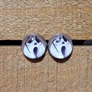 💟 Ghostface Classic Horror Killer Handmade Stud Earrings